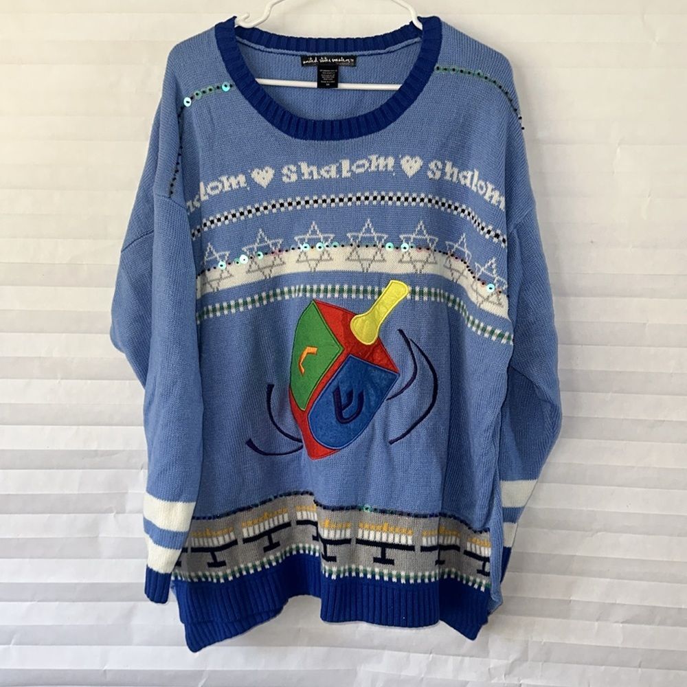 United States Sweaters Men’s Ugly Chanukah Sweater Size 3XL Funny Holiday